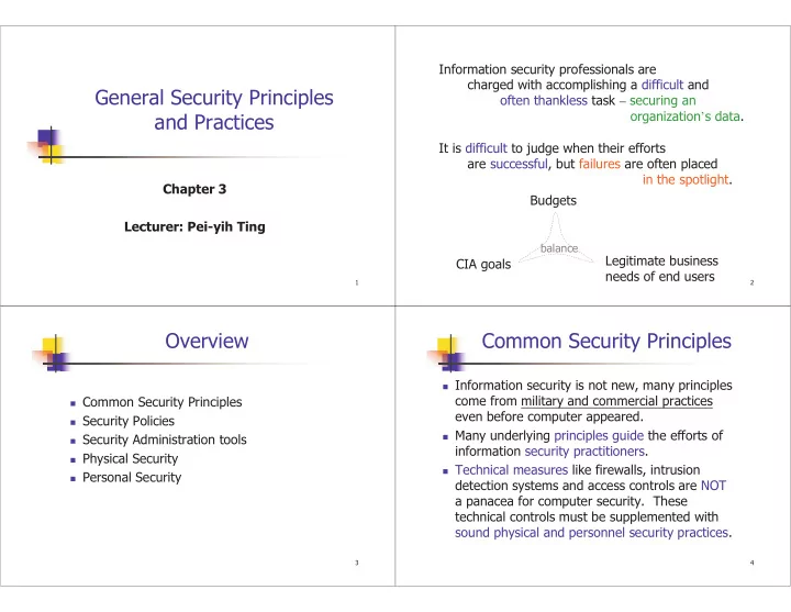 general security principles