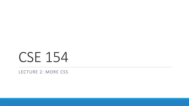 cse 154