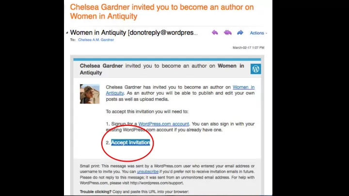 to create your page click write your profile can be
