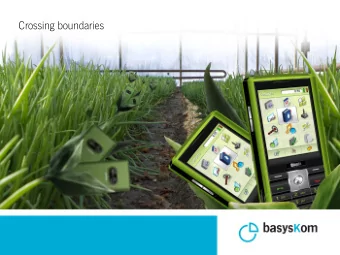 Crossing boundaries  Crossing Boundaries  12.08.2008  Eva Brucherseifer  Seite 1  Crossing