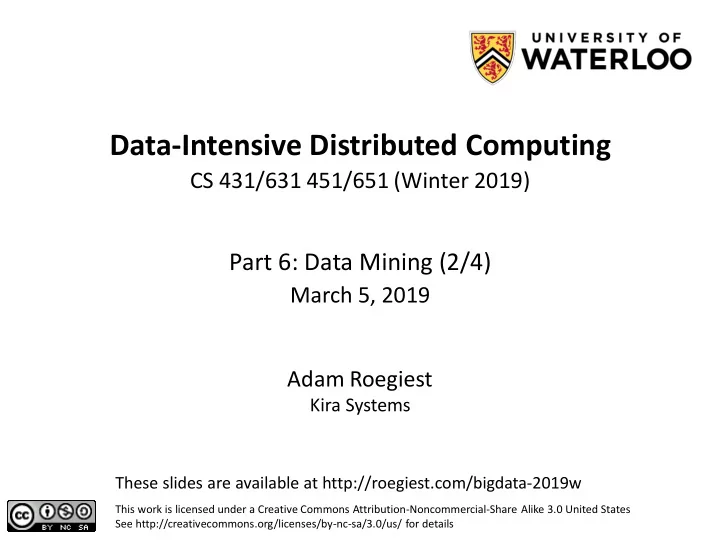 data intensive distributed computing