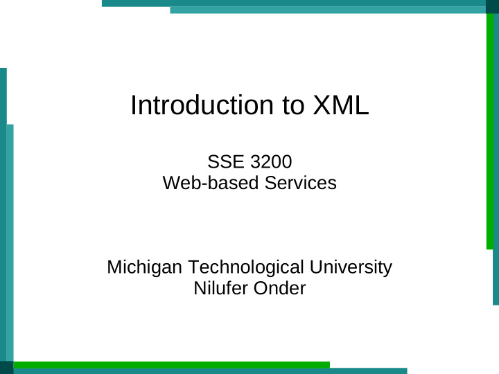 introduction to xml