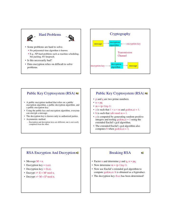 cryptography hard problems