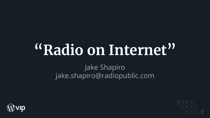 radio on internet