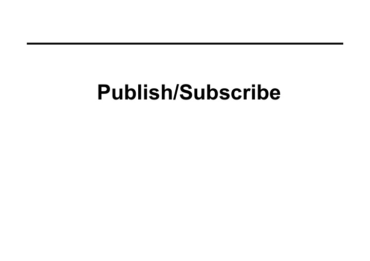 publish subscribe publish subscribe