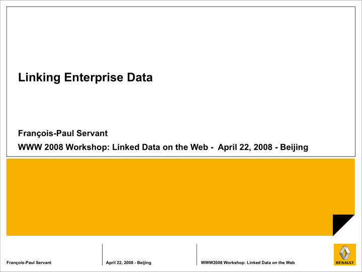 linking enterprise data