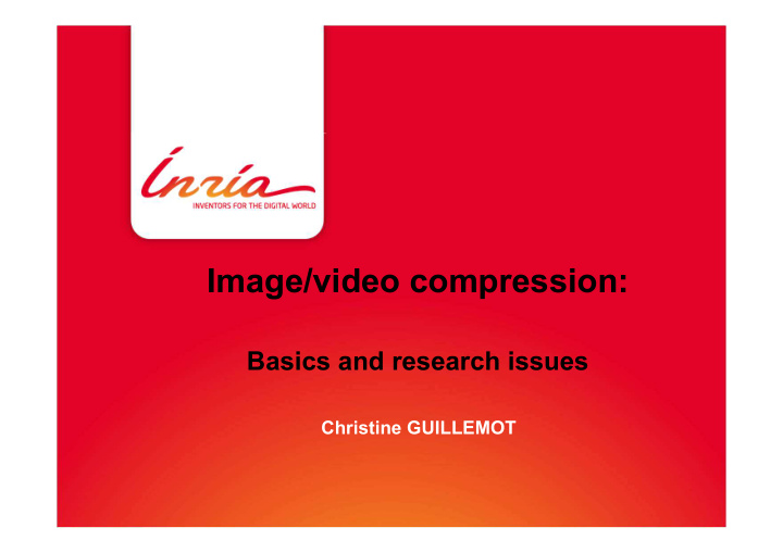 image video compression