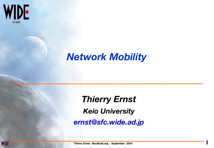 network mobility