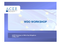 wdo workshop
