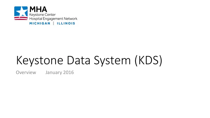 keystone data system kds