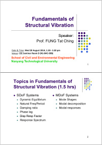 fundamentals of fundamentals of structural vibration