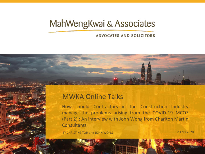 mwka online talks