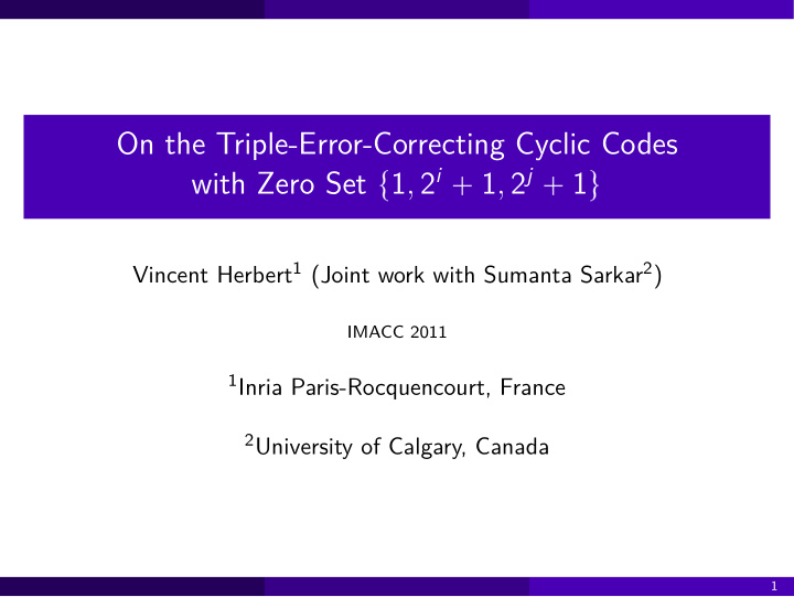 on the triple error correcting cyclic codes with zero set