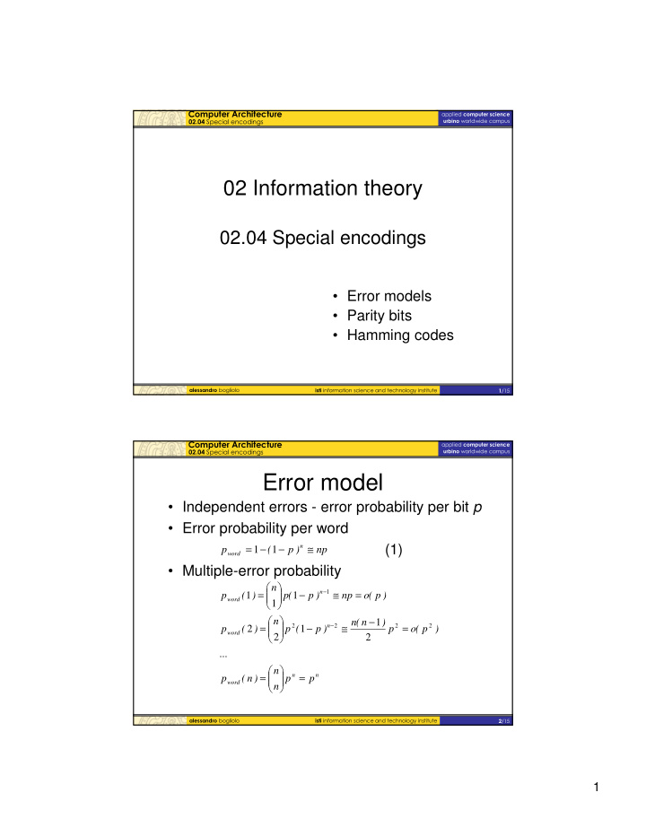 error model