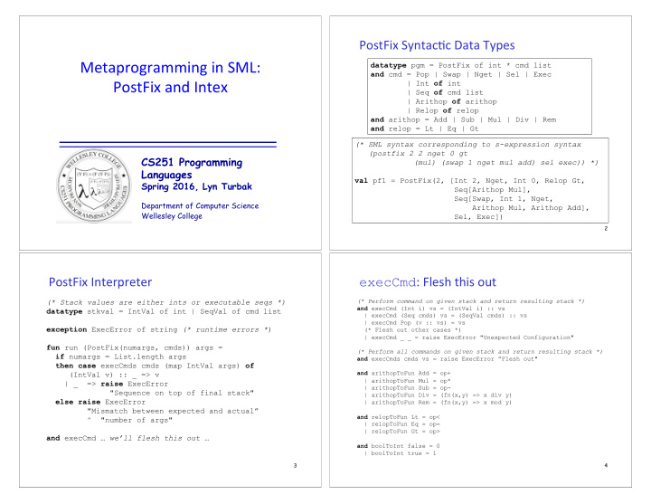 metaprogramming in sml