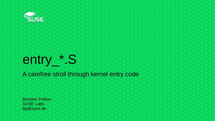 entry s