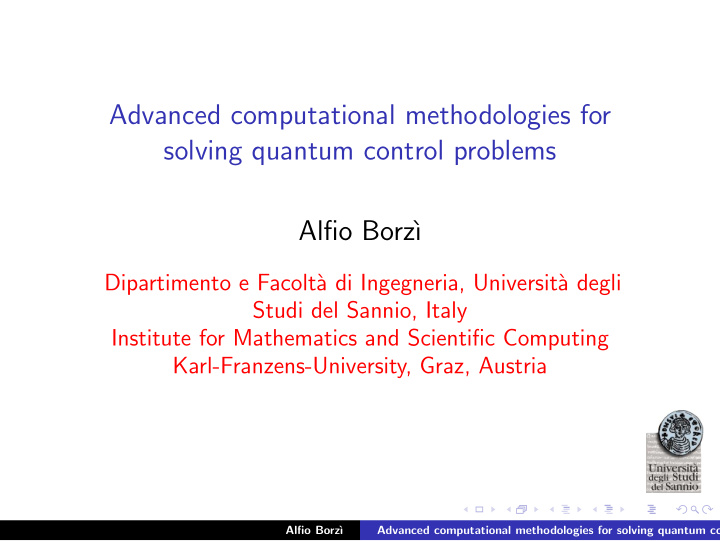 advanced computational methodologies for solving quantum