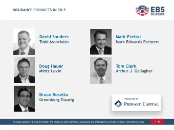 Doug Hauer  Tom Clark  Mintz Levin  Arthur J. Gallagher  Bruce Rosetto  Greenberg Traurig