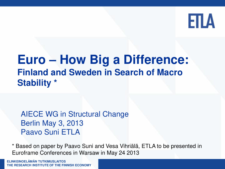 euro how big a difference