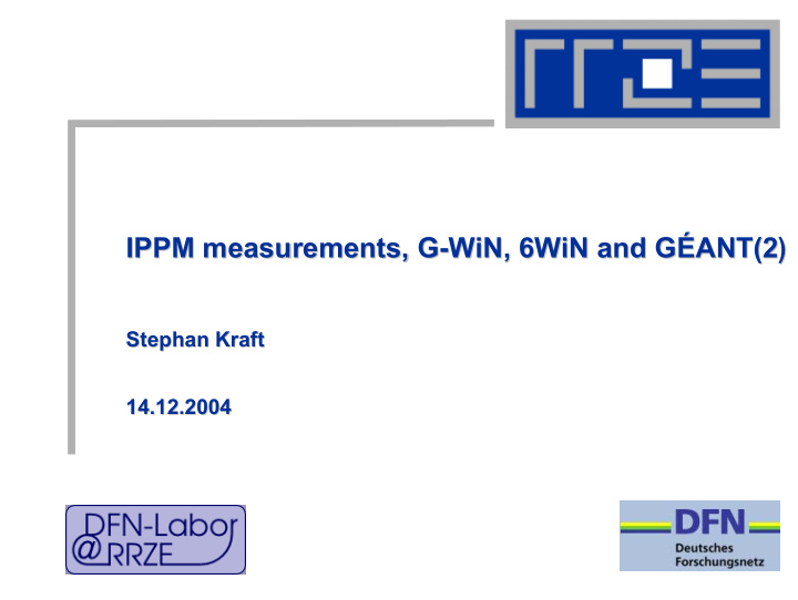 ippm measurements measurements g g win 6win and g ant 2