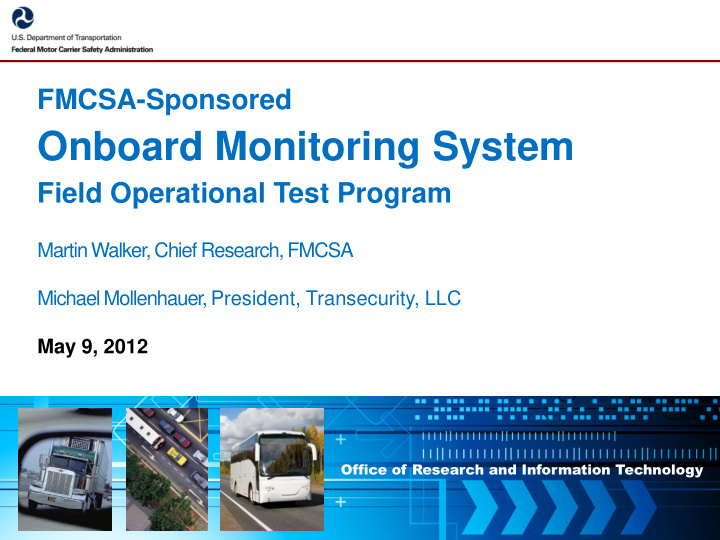 onboard monitoring system