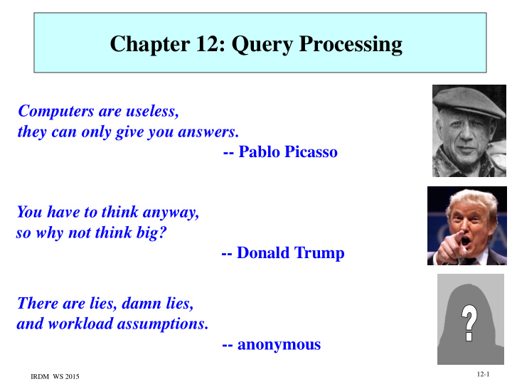 chapter 12 query processing