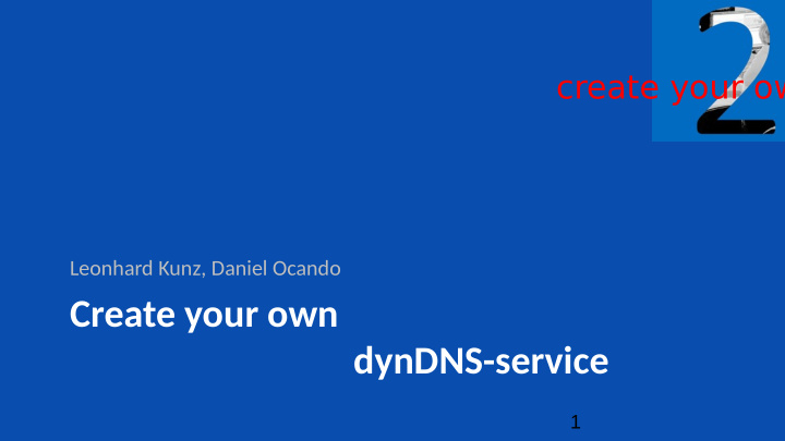 create your own dyndns service