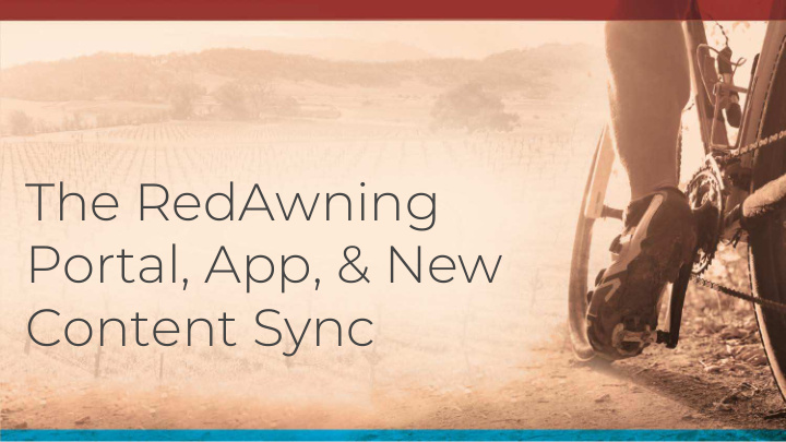 the redawning portal app new content sync