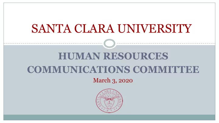 santa clara university