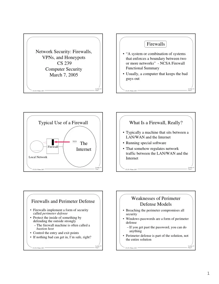 firewalls network security firewalls