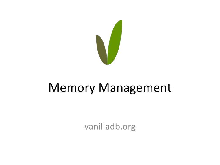 memory management