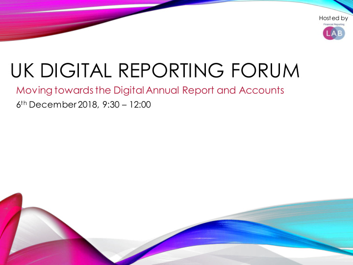 uk digital reporting forum