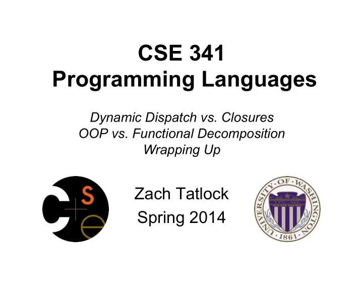 cse 341 programming languages