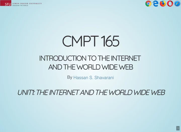 cmpt 165 cmpt 165
