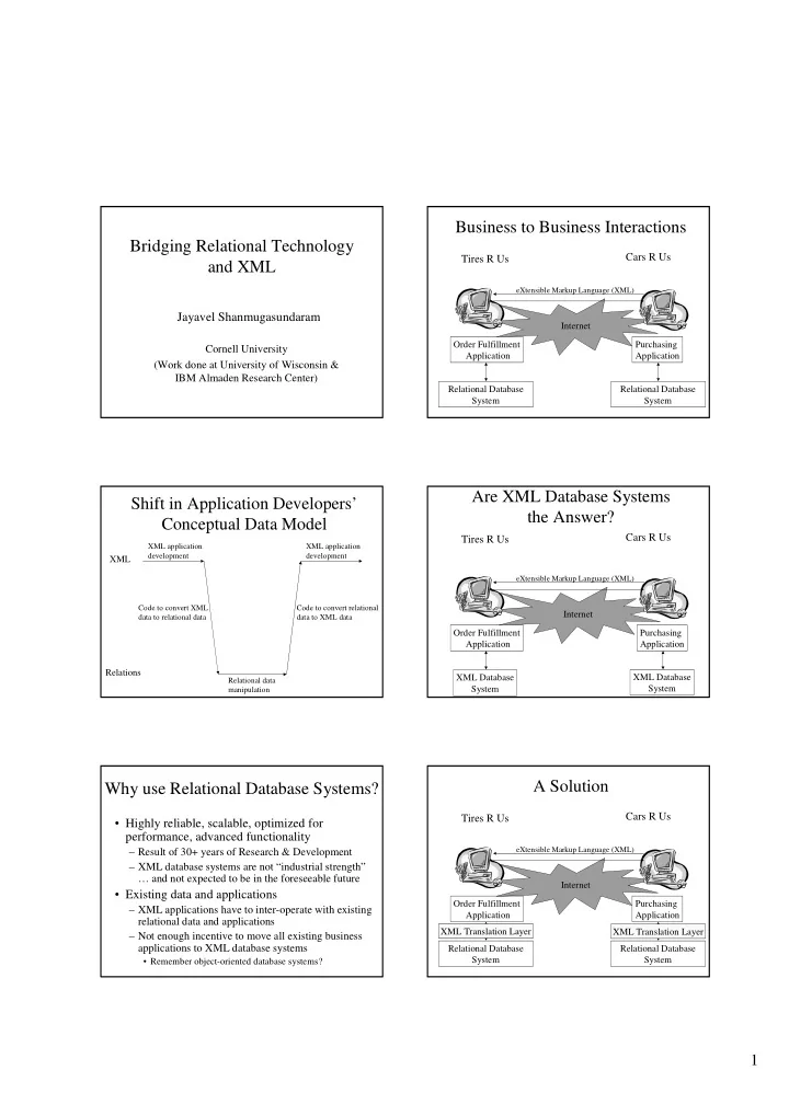 business to business interactions bridging relational