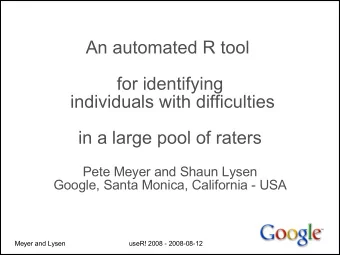 An automated R tool  for identifying  individuals with difficulties  in a large pool of raters