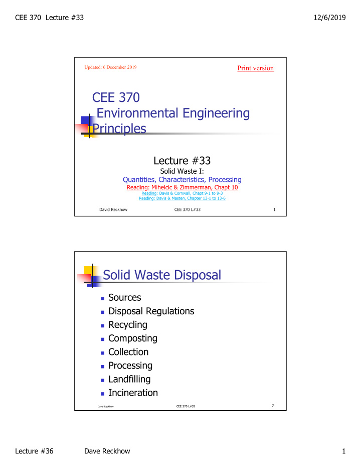 cee 370 environmental engineering principles