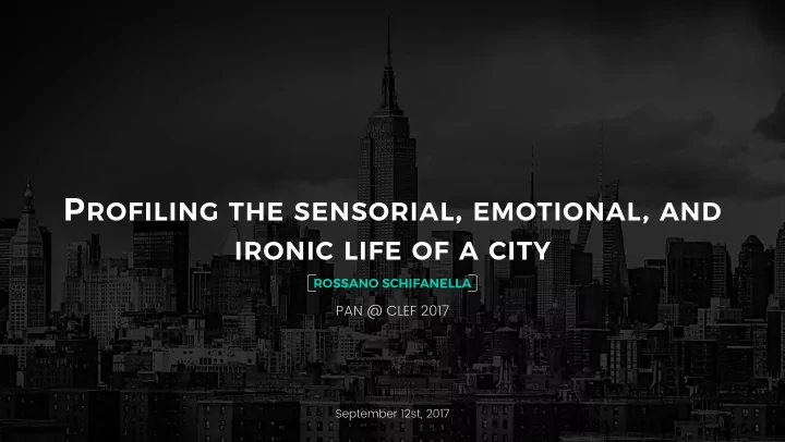 p rofiling the sensorial emotional and