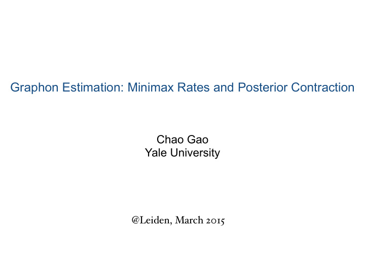 graphon estimation minimax rates and posterior contraction