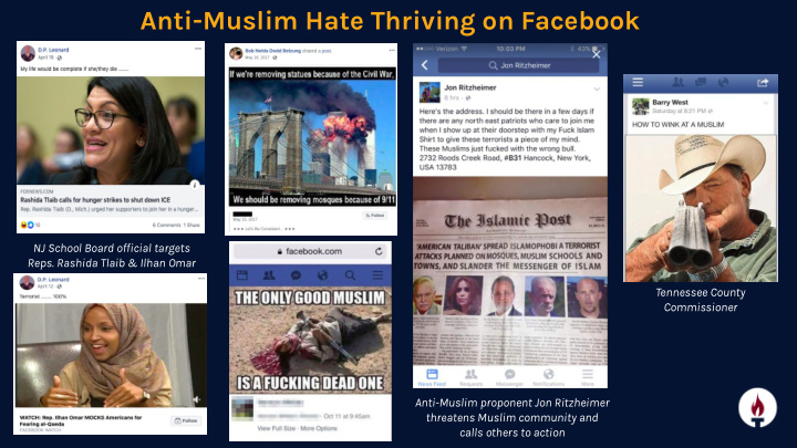 anti muslim hate thriving on facebook