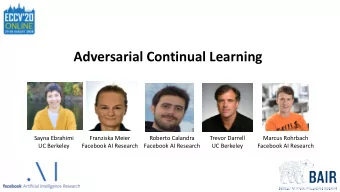 Adversarial Continual Learning  Sayna Ebrahimi  Franziska Meier  Roberto Calandra  Trevor Darrell