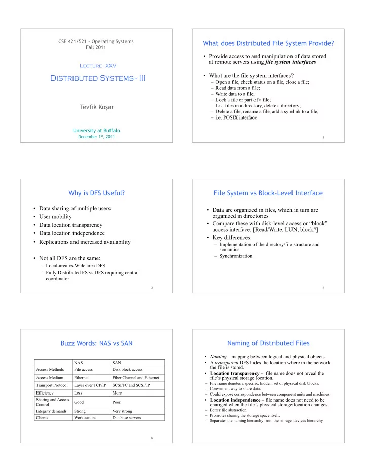 distributed systems iii