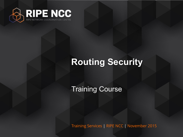 routing security