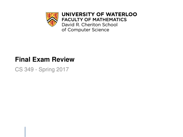 final exam review