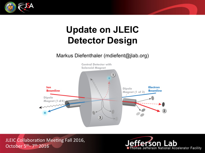 update on jleic detector design