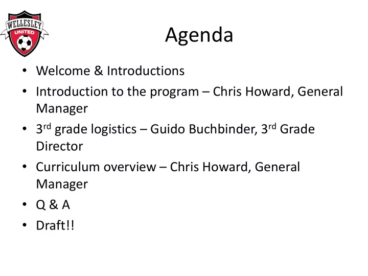 agenda
