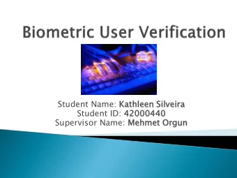 Student Name: Kathlee  een  n Silveira  ra  Student ID: 420004  0440  Supervisor Name: Mehmet  t