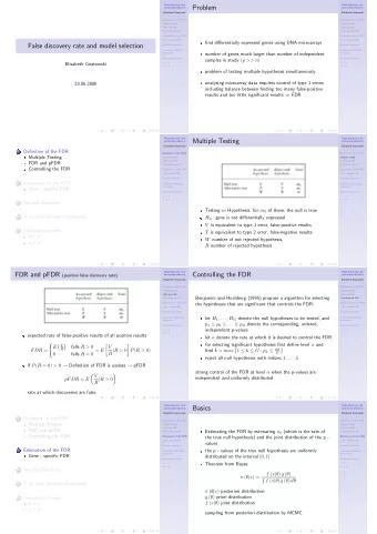 Problem  and model selection  and model selection  Elisabeth Gnatowski  Elisabeth Gnatowski