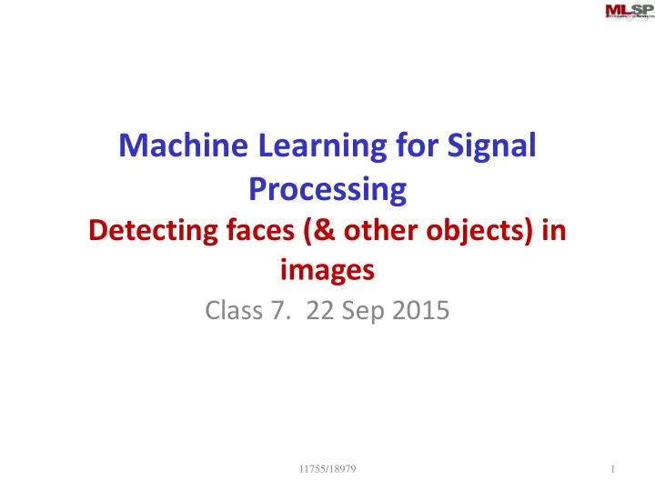 machine learning for signal