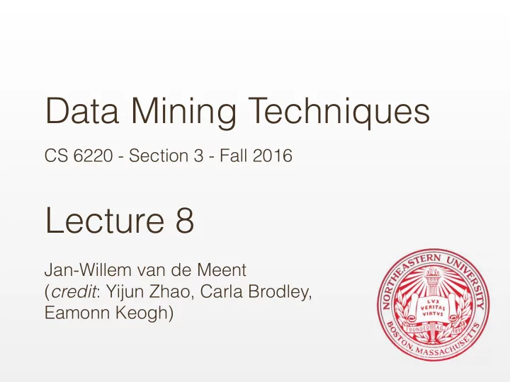 data mining techniques